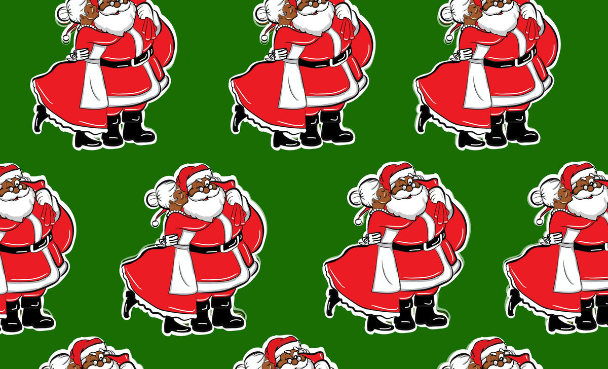 Christmas Wrapping Paper Cartoon Santa Claus Gift Gift Box - Temu